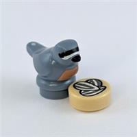 Lego Songbird and Seed Tile - Nuthatch Bird - Minifigure Scale - Brand New