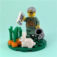LEGO Vegetable Gardener with Watering Can, Seeds, Carrots & Rabbit