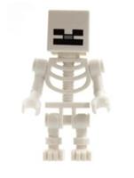 Lego Minecraft Skeleton with Cube Skull