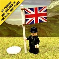 Britain National Flag Union Jack LEGO* COMPATIBLE by BRICK FLAGS. Made UK