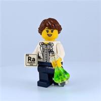 LEGO Nuclear Scientist Minifigure with Glow in the Dark Radium Accessory!