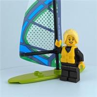 LEGO Windsurfer Minifigure with Windsurf Rig - Brand New