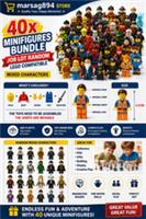40x Minifigures Bundle Job Lot Random Lego Figures Mixed Characters
