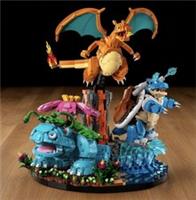 Pokemon Venusaur, Charizard and Blastoise Custom Moc Building Set