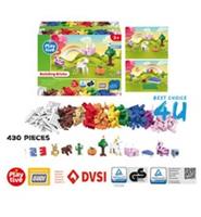 PLAYTIVE Building Blocks, 430 Pieces / Compatible With All LEGO Small Blocks