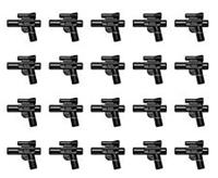 20 X OFFICIAL LEGO - BLACK SMALL BLASTER - STAR WARS - 92738, SAMEDAY FAST - NEW