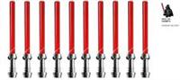 10 X OFFICIAL LEGO - STAR WARS LIGHTSABERS - METALLIC / TRANS RED - FAST - NEW