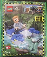 LEGO - Jurasic World - 122331 Owen with Swamp Speeder and Raptor - Mini Set- New