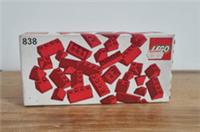 838 LEGO Red Roof Bricks Parts - New Sealed 1980 Vintage