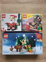 3 x Lego Christmas Sets 40206, 40125, 40484 Brand New And Sealed