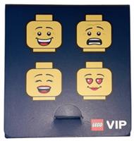 LEGO: Coaster Set Minifigure Heads, VIP, Set of 4 - [Coasters] 5007623 - New