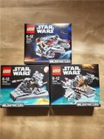 Lego Star Wars Microfighters 75030, 75032, 75033 Brand New and Sealed
