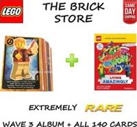 ALBUM + FULL SET OF 140 LEGO CARDS - LIVING AMAZINGLY - 2020 - V RARE - NEW