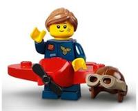 LEGO MINIFIGURE AIRPLANE PILOT GIRL SERIES 21 71029