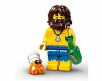 LEGO SERIES 21 MINIFIGURE SHIPWRECK SURVIVOR CASTAWAY 71029 RARE RETIRED