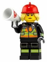 LEGO SERIES 19 LADY FIRE CHIEF MINIFIGURE 71025 RARE RETIRED