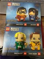 LEGO BRICKHEADZ: Harry Potter & Cho Chang 40616 + Draco Malfoy Cedric 40617- New