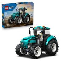 City Tractor Toy - Farm Vehicle Model Building Kit with a Farmer Minifigure -...