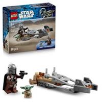 Star Wars 75436 The Mandalorian & Grogu's Speeder Bike Toy - incl. a Grogu Fi...