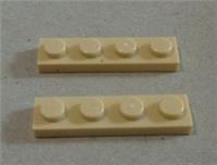 Lego Parts & Pieces 3710 - 4113233 Plate 1x4 Tan x2
