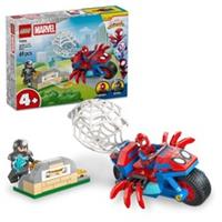 ǀ Marvel Spidey on his Motorcycle vs. Rhino - SuperHero Toy w/a Motorbike & 2...