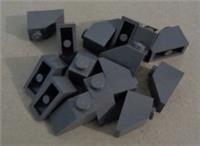 LEGO Bits 3040 - 4211135 Slope Brick 1x2 Dark Stone Grey x15 Parts **