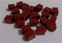 Lego Part & Pieces 3005 - 4541376 Brick 1x1 Dark Red x22