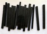 17x Genuine LEGO Brick 1x16 Black (Part 2465) NEW Long Bricks Bulk Lot