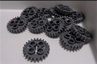 LEGO TECHNIC Parts & Pieces 6133119 24505 Z24 Gear Wheel Dark Stone Grey x12