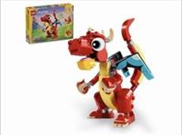 LEGO Creator 3in1 Red Dragon Phoenix Fish Brick Set 31145 Kids Gift 6+ Boys Girl