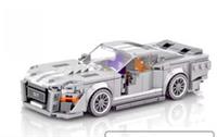 new 2024 Ford Mustang Shelby GT500 Grey Building Brick Set MOC -476Pieces boxed