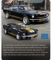 1:24 scale Ford (hertz ) 1966 Shelby GT350-H Building Brick Set MOC - 285 Pieces
