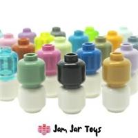 LEGO Minifigure Plain Heads NEW 40+ Styles Trans Clear Large Selection Choose