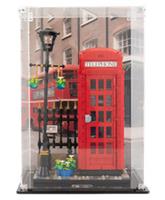 Display Case for LEGO Red London Telephone Box (21347). 2 Back Options