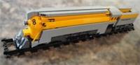 Chesapeake and Ohio 490 Train Technical Brick Model - 800+ pieces