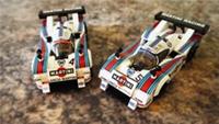 LANCIA LC2 Race Cars Brick Models MOC - 400 pieces, 8 studs wide