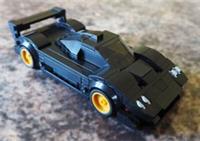 Pagani Zonda R Sports Car Brick Model MOC - 214 pieces, 8 studs wide