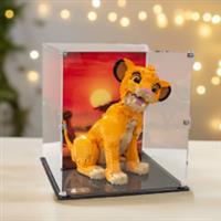 Acrylic Display Case for Lego Young Simba the Lion King Model 43247