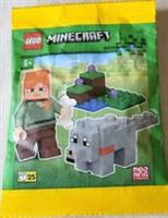 LEGO Set 662404-1. Alex with Wolf paper bag