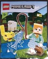 LEGO Set 662103-1 - Alex with Ocelot and Sheep foil pack