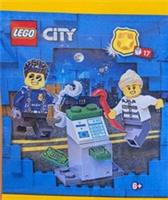 LEGO Set 952304-1 - Policeman and Crook with ATM paper bag