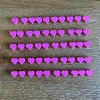 50* LEGO 1x1 Tile, Heart Shaped (39739), BRIGHT PURPLE, FREE UK Postage