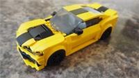 Bumblebee Camaro Brick Model MOC - 347 pieces, 8 studs wide