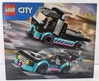 LEGO CITY: Race Car and Car Carrier Truck (60406) Brand New Sealed