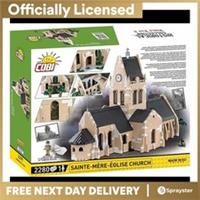 Cobi-2299 HC WWII Church Sainte-Mere-Eglis Building 2280pcs
