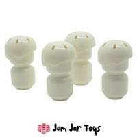 LEGO Helmet Sports with Vent Holes - White x 4 NEW HG72