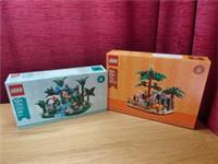 Lego 12+ 40782 & 40784 Tropical Rainforest & African Savanna Diorama Sets New