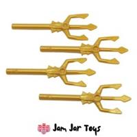 LEGO Trident / Weapons 4 x NEW Pearl Gold W26