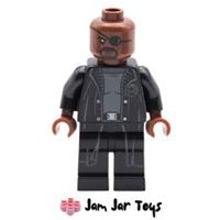 LEGO Marvel Nick Fury Super Heroes Mini Figure NEW 76153 76130 76184 SH585B R864