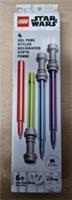 (B) LEGO STAR WARS Lightsaber Gel Pen, 52875A, 4pk, New